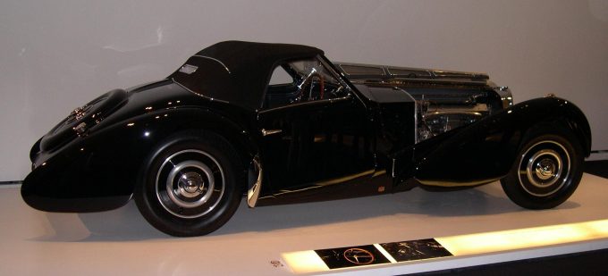 Die berühmte Carrosserie Gangloff in Colmar, Schöpferin einiger der schönsten Bugatti (wie etwa dieses Type 57s Coupé von 1937), war 1919 als Filialbetrieb der Schweizerischen Gangloff entstanden 