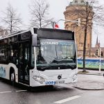 Mercedes-Benz Citaro Hybrid - seine Supercaps unterstützen u.a. bei der Ausfahrt aus der Haltestelle.