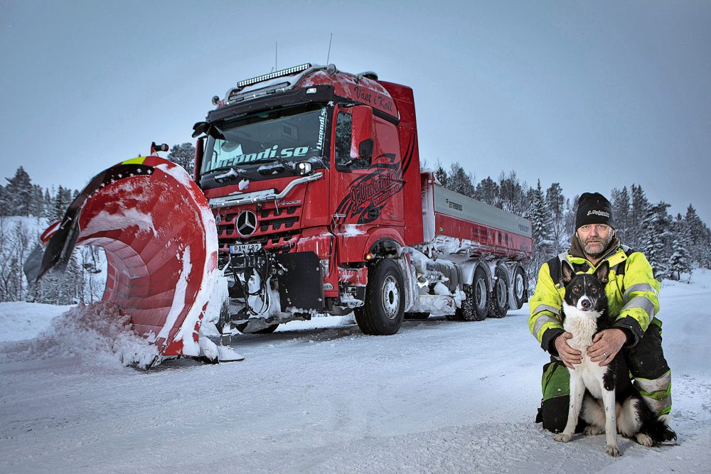 Jonas Vykander Mercedes-Benz Arocs Winterdienst Åre TIR transNews