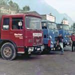 MAN-Lastwagen der Firma Fischer Markenvielfalt Schweiz LKW TIR transNews