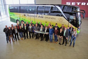 Familie Stucki EvoBus Schweiz Setra S 516 HDH VIP Edition Sommer Reisen TIR transNews