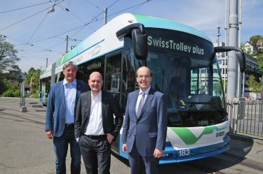 VBZ Trolleybus Hess Zürich Hans Konrad Bareiss Stadtrat Michael Baumer Guido Schoch TIR transNews
