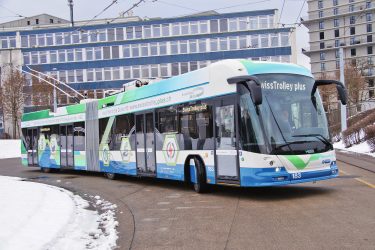 Forschungsfahrzeug «SwissTrolley plus» TIR transNews