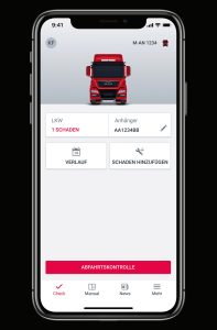 Driver App von MAN Truck & Bus Abfahrtskontrolle TIR transNews