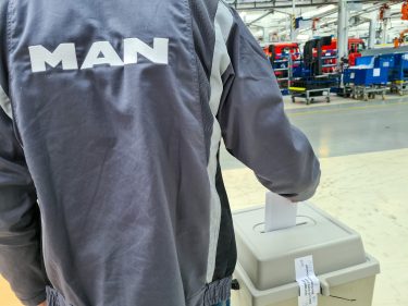 Urabstimmung im MAN Werk Steyr TIR transNews