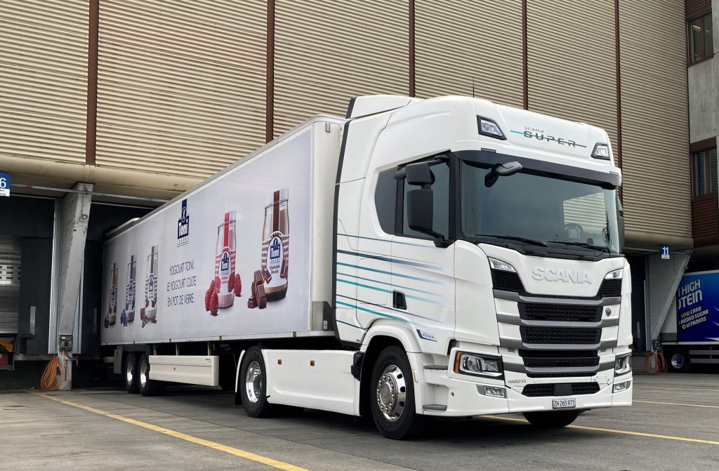 Scania SUPER-Test Emmi Schweiz AG TIR transNews