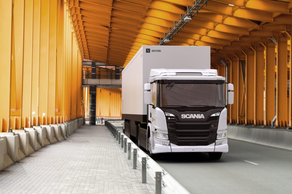 Scania BEV Einride TIR transNews