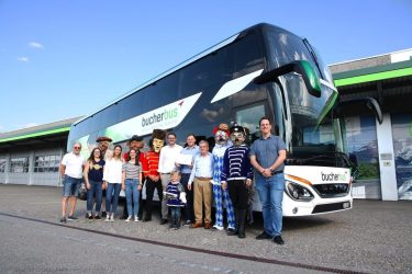 Bucher Travel Inc, mit Rotsee Husaren Bus Götti TIR transNews