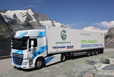 DAF CF Electric bezwingt Grossglockner TIR transNews