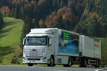 Vorzeigeprojekt Wasserstoffkreislauf Schweiz Hyundai Hydrogen Mobility HHM TIR transNews