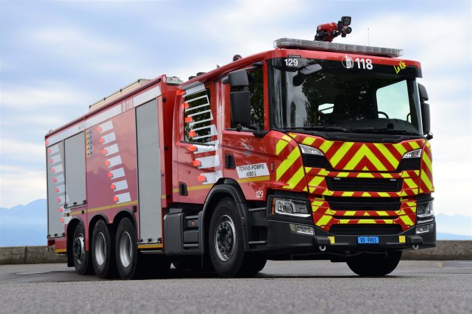 Feuerwehr Lausanne TLF TIR transNews