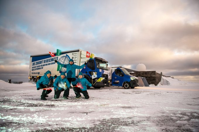 Erstmals mit E-Nutzfahrzeugen ans Nordkap Thomann TIR transNews