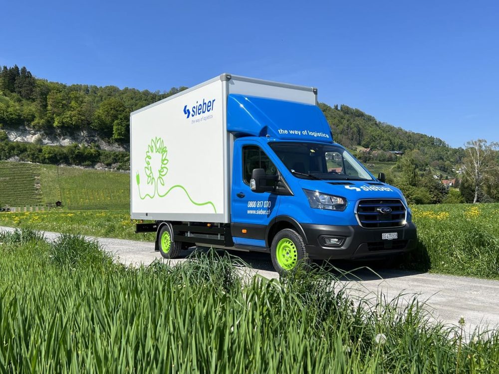 Sieber-Gruppe Ford E-Transit TIR transNews