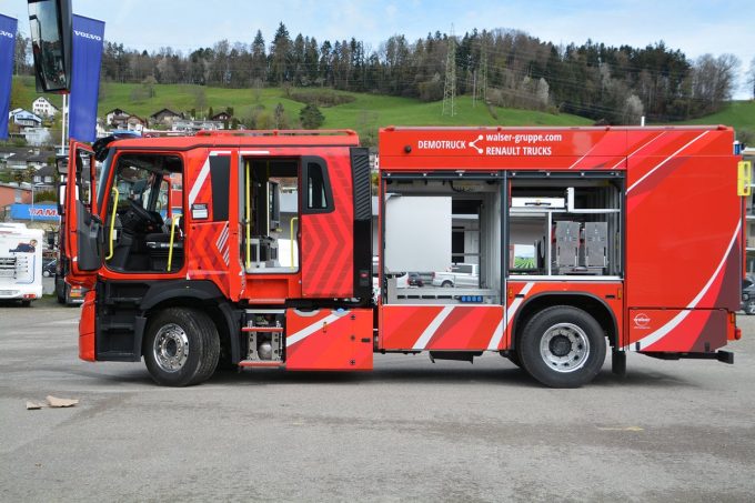 Renault Trucks Demofahrzeug SUisse Public TIR transNews