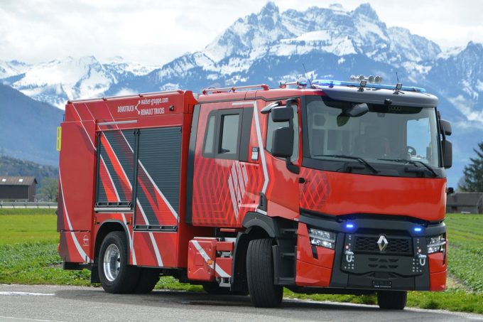 Renault Trucks Rüstwagen Demofahrzeug SUisse Public TIR transNews