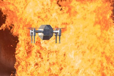 FireDrone hitzeresistente Drohne Empa TIR transNews