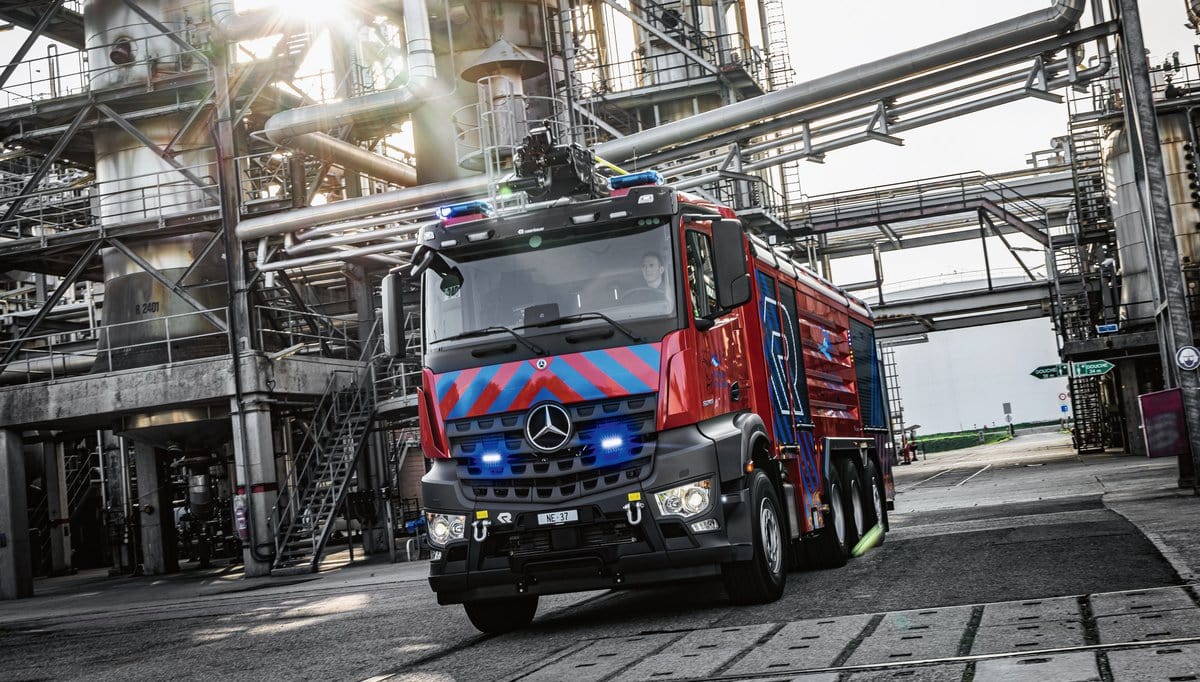 Feuerwehr Cressier Arocs TIR transNews