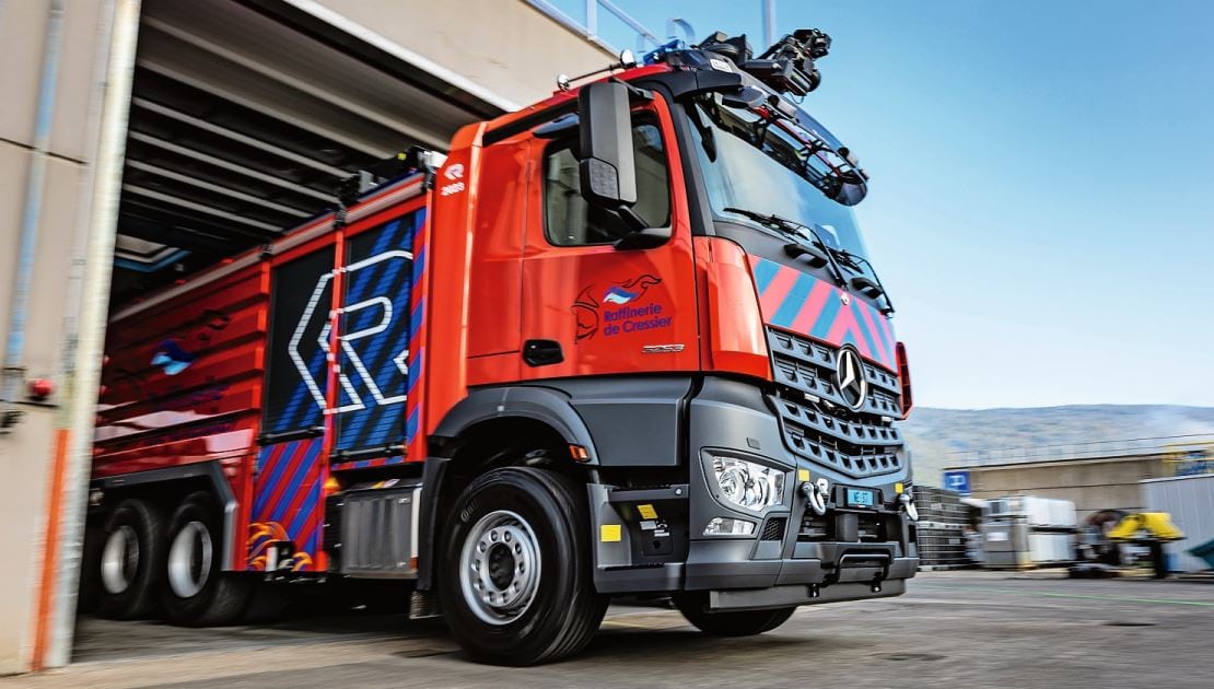 Mercedes-Benz Arocs Rosenbauer TIR transNews