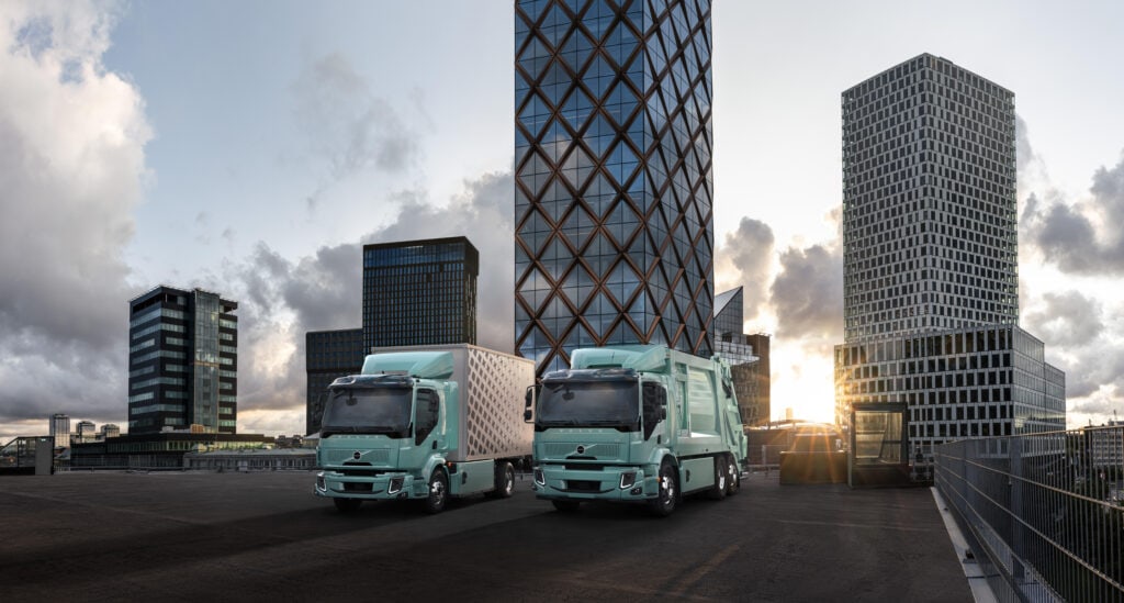 Volvos Elektro-LKW FL und FE TIR transNews