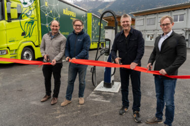 Käppeli E-Truck-Ladepark in Sargans TIR transNews