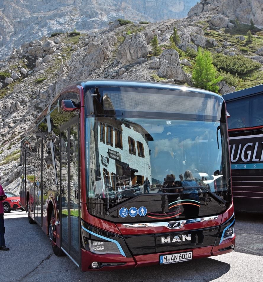 Lion's City 10 E Testfahrt Dolomiten TIR transNews