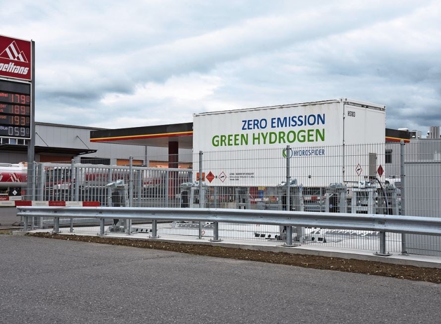 Das Tankstellennetz in der Schweiz wächst weiter an. Mit Oeltrans in Uetendorf bei Thun werden es 18 H2-Tankstellen sein.