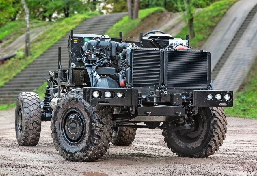 Im FGA-Chassis befinden sich mechanische, elektrische, hydraulische und pneumatische Aufbau-Schnittstellen.