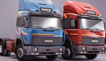 TurboStar hiess die 1984 neu eingeführte LKW- Baureihe von Iveco, die erstmals mit einem Grossraumfahrerhaus angeboten wurde.