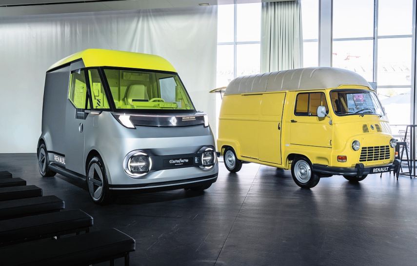 Die Original-Estafette – hier neben dem IAA-Showcar Estafette Concept – wurde von 1959 bis 1980 gebaut.