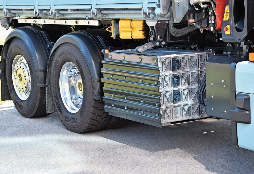 Die kompakte Bauweise der Batterien bietet Platz für zusätzliche Ausrüstung am Fahrgestell.