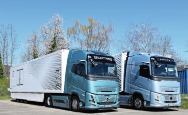 Nicht nur äusserlich haben die beiden Volvo-Flaggschiffe FH Aero Electric (links) und FH Aero 460 viel gemeinsam.