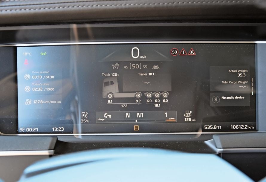 127,8 kWh auf 100 km ist nicht das Mass der Dinge. Mit ökologischerer Fahrweise lassen sich realistisch 110 kWh erreichen.