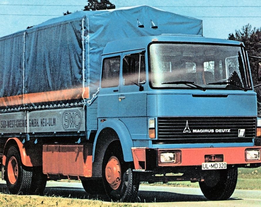Ein Magirus von 1978, diesmal mit Iveco-Signet (rechts im Grill).