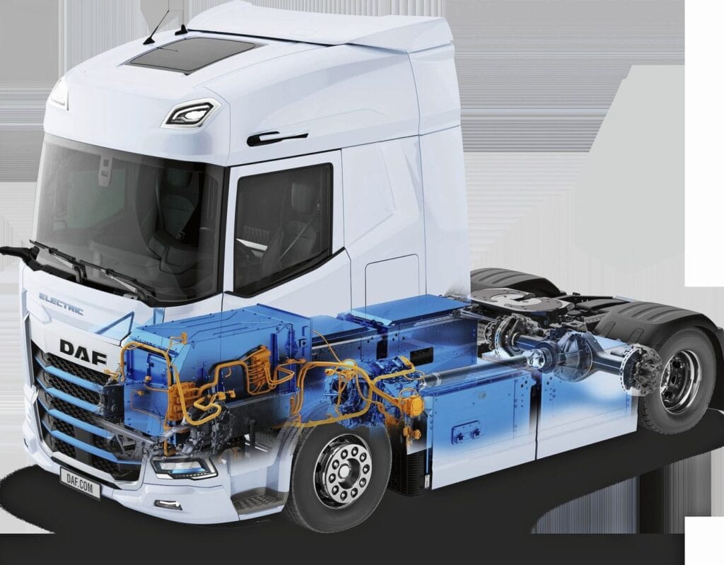Die Antriebseinheiten sind äusserst kompakt und bestehen aus zwei separaten Elektromotoren und einem zentralen, integrierten Dreiganggetriebe.