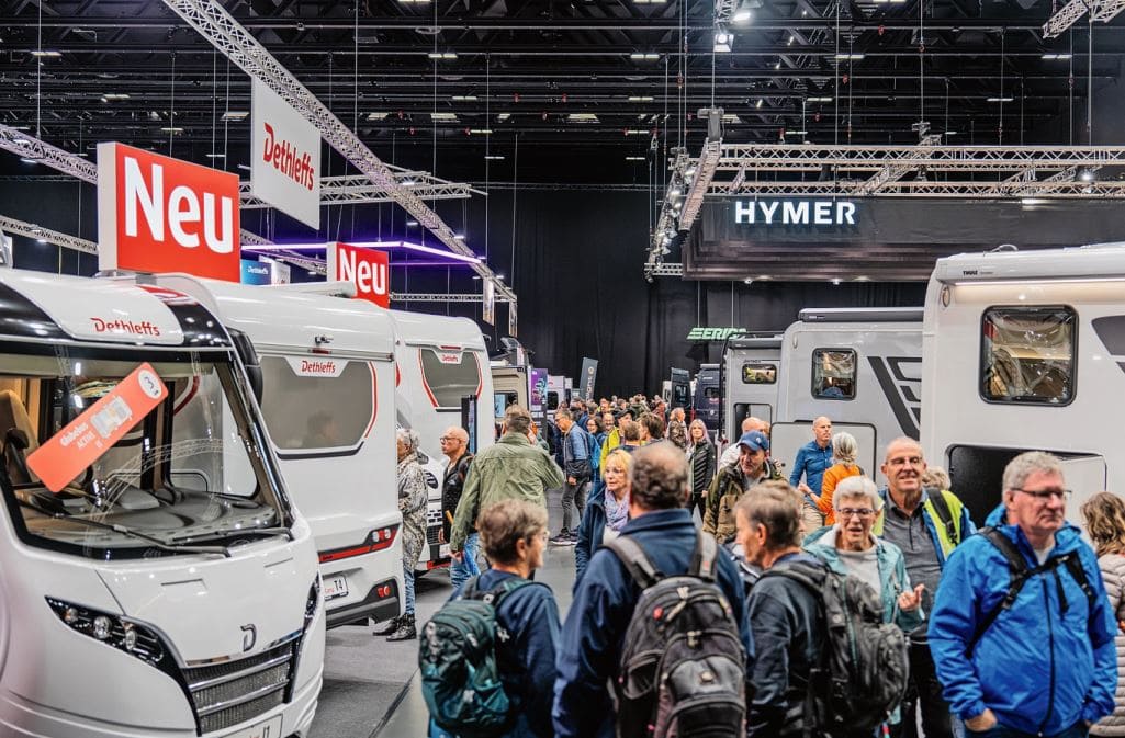 Obwohl die Verkäufe stark rückläufig sind, begeistert das Thema Caravaning nach wie vor die Massen.