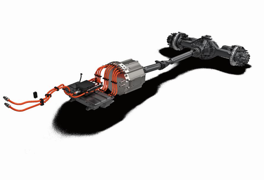 Die Antriebsstränge EX-M1 und EX-M2 (Bild) sind verblüffend einfach und platzsparend konzipiert.