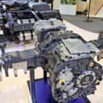 Die Renault-Trucks-E-Achse, die alle Antriebskomponenten platzsparend vereint, fand grosse Beachtung.