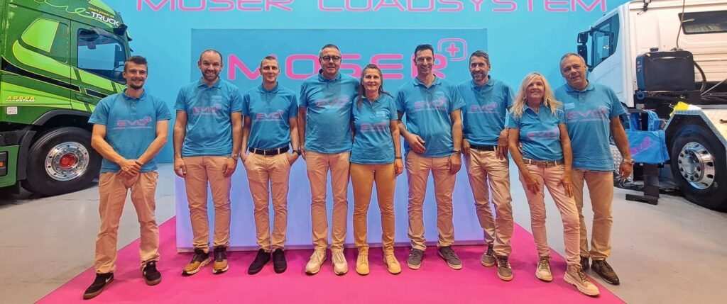 Die Moser AG brachte nicht nur Farbe in die Messe, sondern setzte mit dem Loadsystem Evo+ einen neuen Standard.