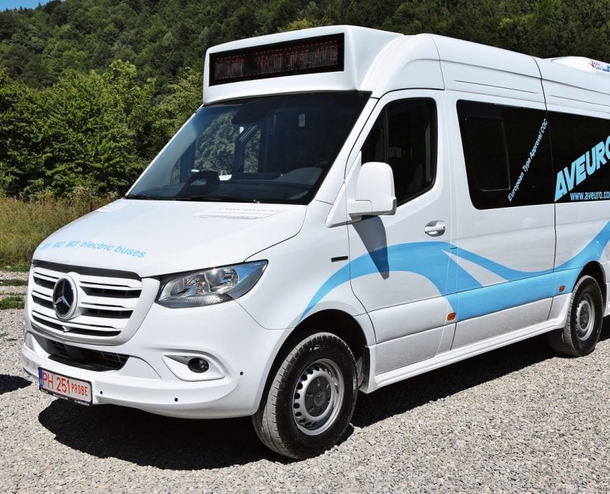 Der vollelektrische Mercedes-Benz E-Sprinter zeigte auf der Testfahrt gute Fahreigenschaften.