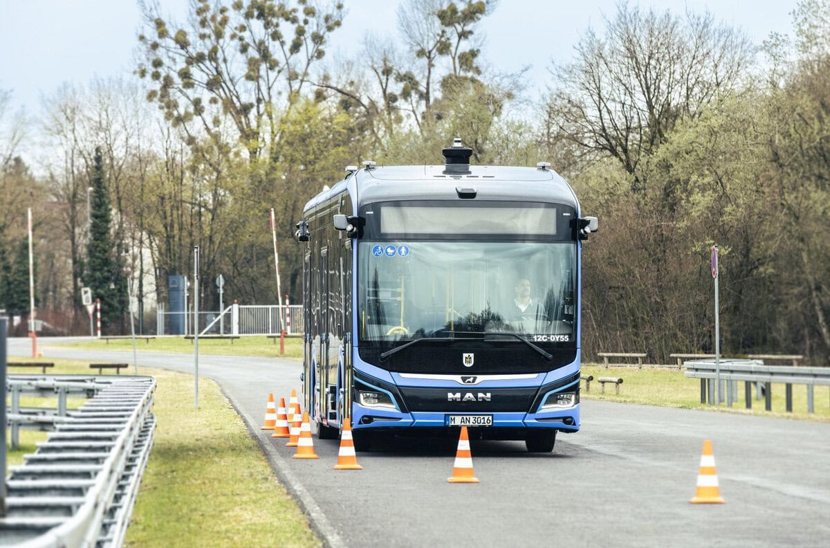 MAN testet autonomen eBus für Münchner Stadtverkehr. Quelle: zvg