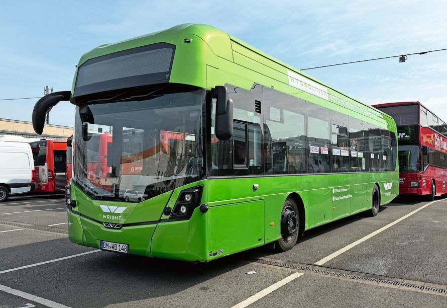 Die wohl grösste Überraschung am Bonner E-Bustests war der Wrightbus Kite Hydroliner FCEV aus Irland.