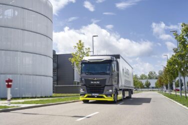 MAN H2-Lkw startet Straßenerprobung für Bayernflotte. Quelle: zvg