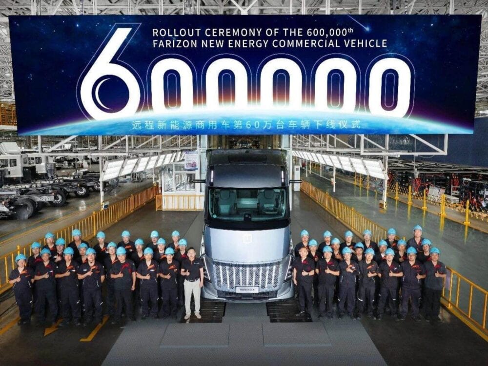 Farizon Homtruck ist das 600.000ste Nutzfahrzeug. Quelle: zvg
