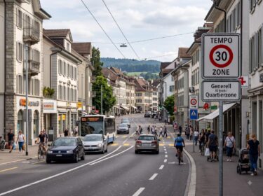 Bundesrat erleichtert Tempo 30 in Quartierzonen. Quelle: zvg