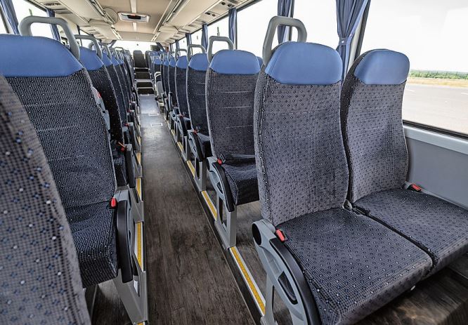 Mit bis zu 63 Sitzplätzen lässt sich der Otokar e-Territo für unterschiedliche Anwendungen einsetzen.
