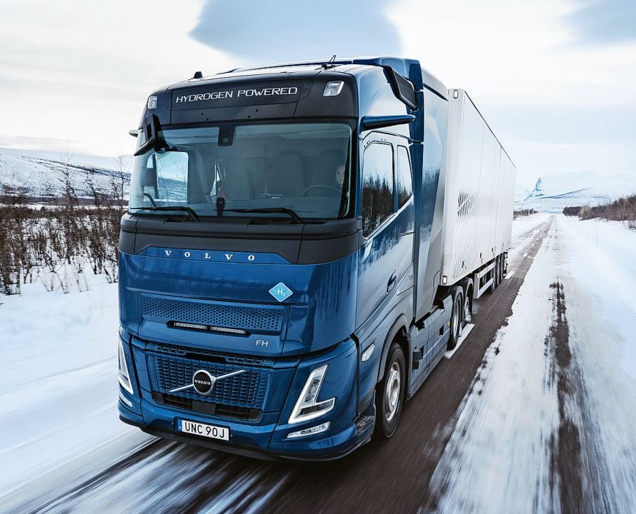 Die Markteinführung des wasserstoffbetriebenen Volvo-Lkw mit Verbrennungsmotor soll noch vor 2030 erfolgen.