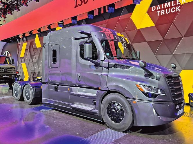 Vom Freightliner Cascadia (hier in der 5. Generation) wurden seit seiner Einführung 2007 über 1 Mio. Fahrzeuge gebaut.