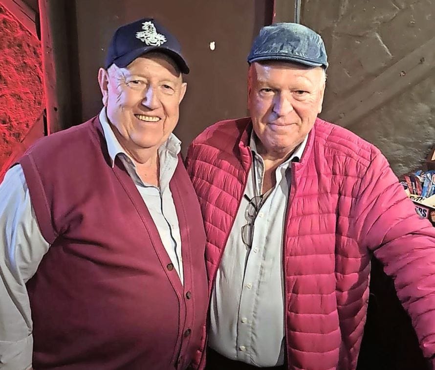 Hans Sigrist (rechts) mit Orient-Fahrer Franz Fuchs, dessen Fahrten 1978 vom Bayerischen Rundfunk in einem Film dokumentiert wurden.