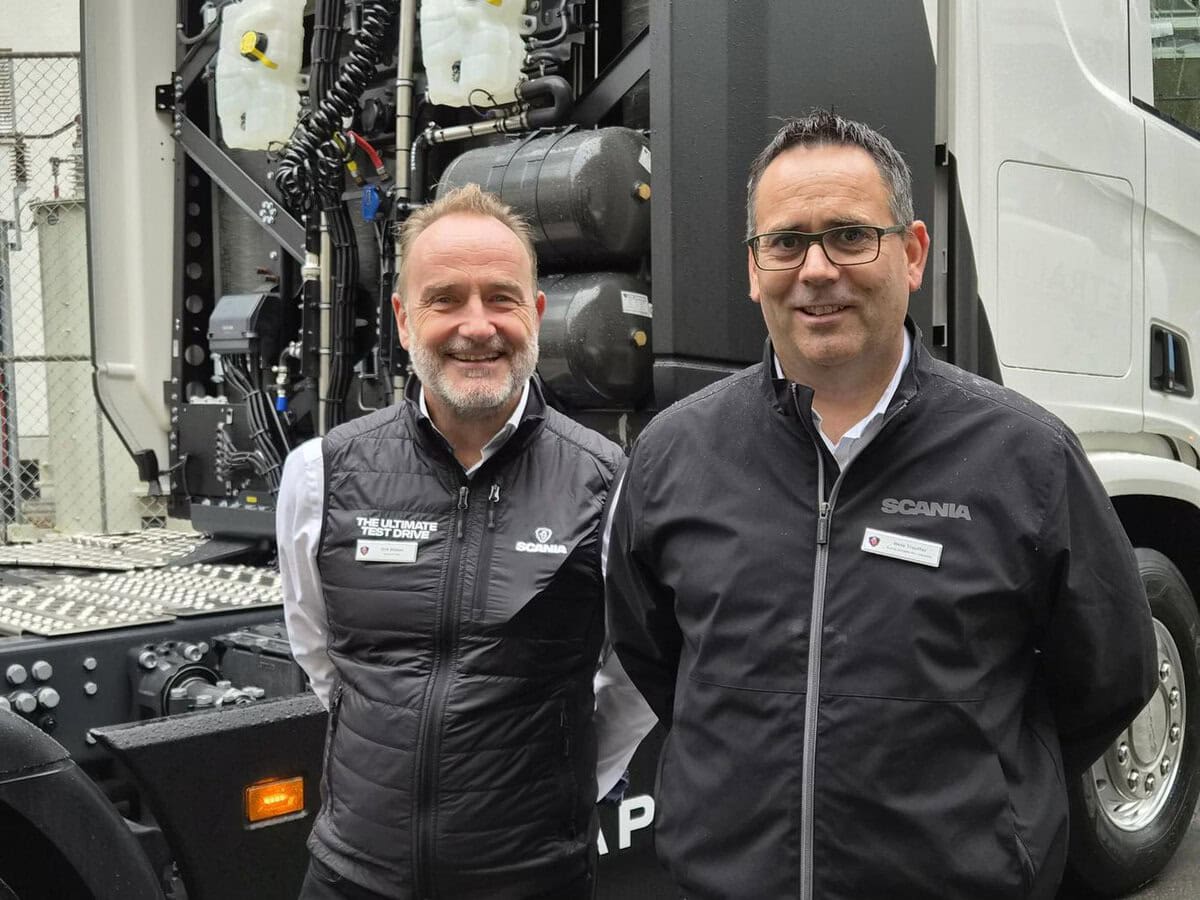 Scania startet Praxistests mit Schweizer Kunden. Quelle: zvg